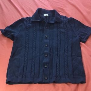 J.Crew Navy Knit Shirt
